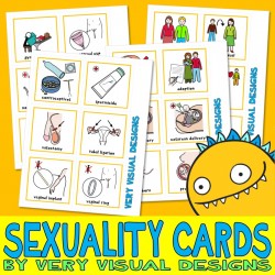 144 SEXUALITY PECS : Large Picture Communication Cards mature sex education autism aba speech therapy visual aid